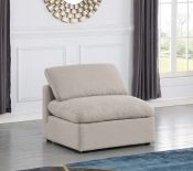 141Beige-Armless alternate view 1