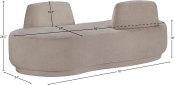 639Beige-Chaise Dim
