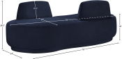 639Navy-Chaise Dim