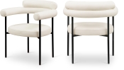 847Cream-C Double Chair