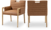 11026Cognac-AC Double Chair