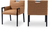 11027Cognac-AC Double Chair