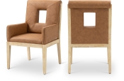 11046Cognac-AC Double Chair