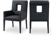 11048Black-AC Double Chair