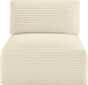 641Cream-Armless alternate view 2