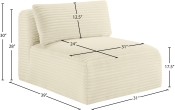 641Cream-Armless Dim