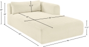 641Cream-Chaise Dim