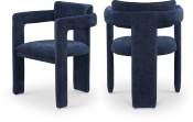 11084Navy-C Double Chair