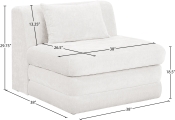 608Cream-Armless Dim
