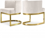 718Cream-C Double Chair