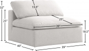 601Cream-Armless Dim