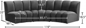 638Grey-3PC Dim