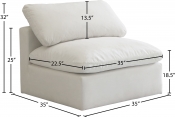 602Cream-Armless Dim