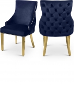 730Navy-C Double Chair